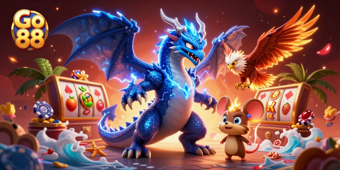 Experience thrilling gaming adventures at Go 88 with dynamic slot machines and energetic characters.
