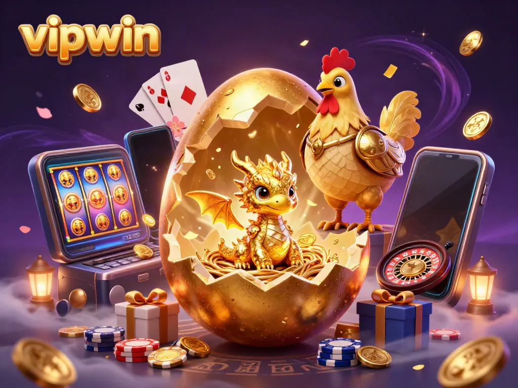 Experience the magic of gambling with vipwin as the golden dragon reveals riches amidst exciting game elements.