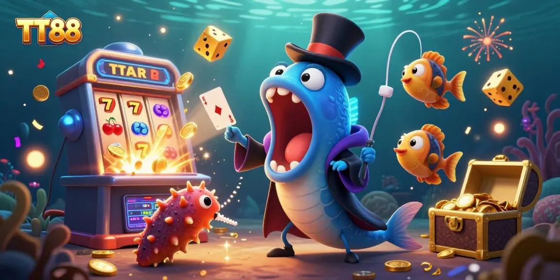 Engage with exciting TT88 slot games featuring dynamic underwater characters and jackpot thrills.