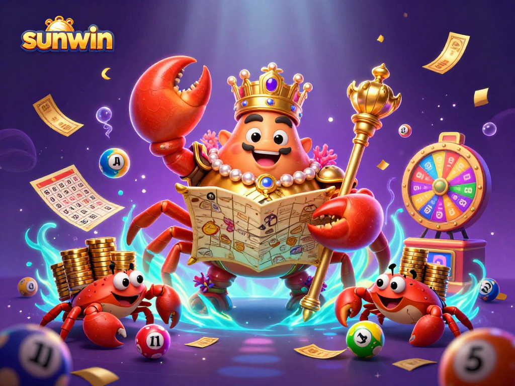 Experience winning excitement with sunwin as the golden crab emperor leads a vibrant casino adventure.