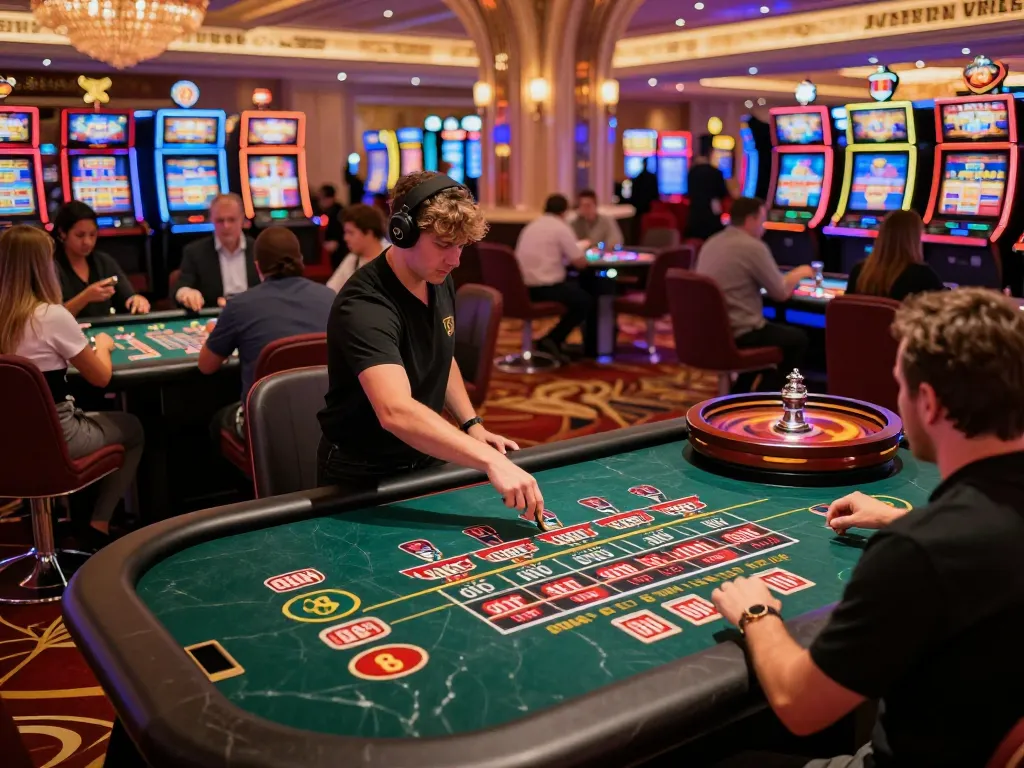 Engaged players at a roulette table showcasing the thrilling atmosphere of QQ888 betting.