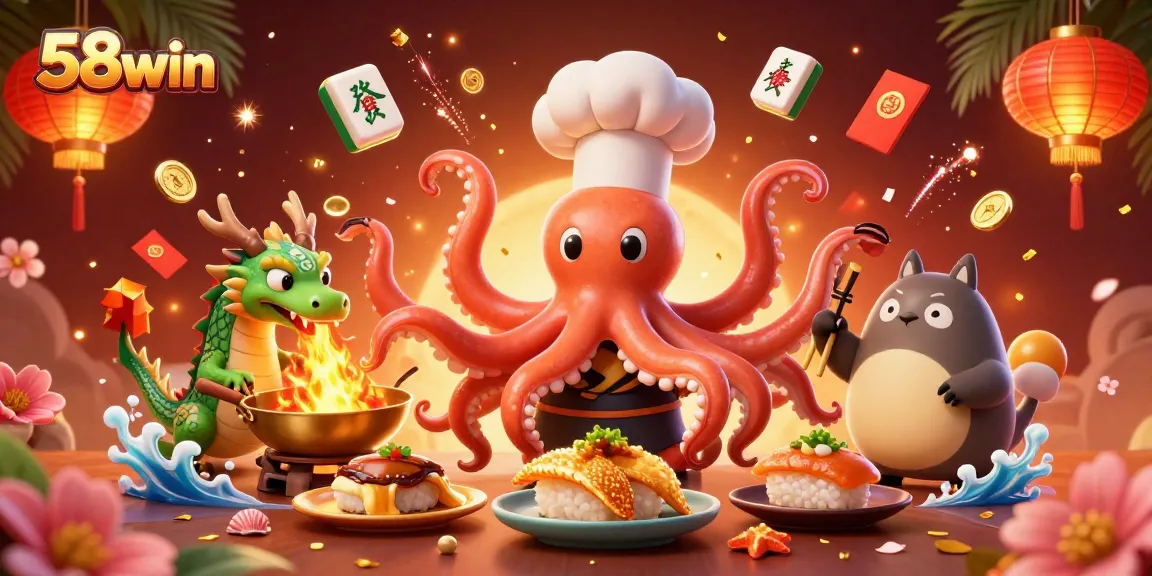 Experience the excitement of 58win with vibrant game elements and engaging characters in a casino atmosphere.