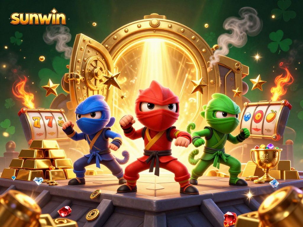 Unleash treasures with the sunwin ninja chameleons as they fight for jackpot wins.