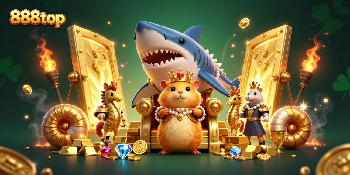 Join the excitement at 888top with a fierce hamster king and treasure-filled casino delight.