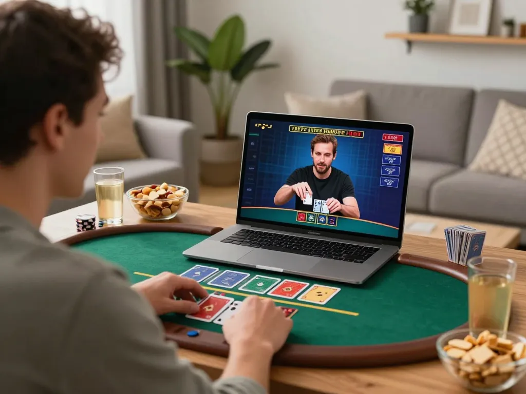 Engage with ga888n's live dealer blackjack at home for a strategic gaming experience.