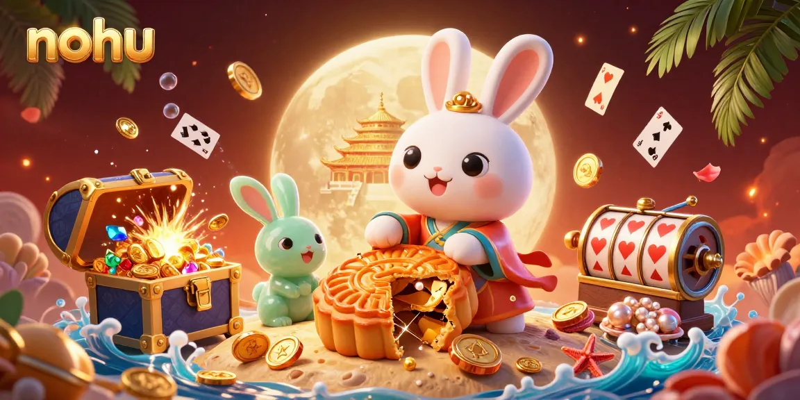 Experience thrilling nohu gameplay with a vibrant illustration of magical slot elements and characters.
