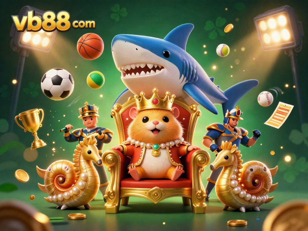 Experience thrilling sports betting with vb88 com, featuring a hamster king and dynamic gaming elements.